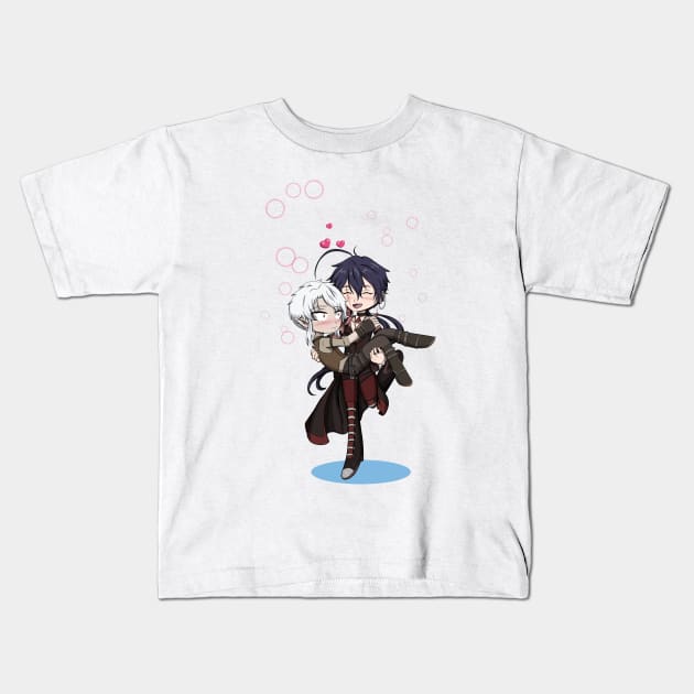 Legacy - Travis and Chiyohiko Chibis Kids T-Shirt by smileycat55555